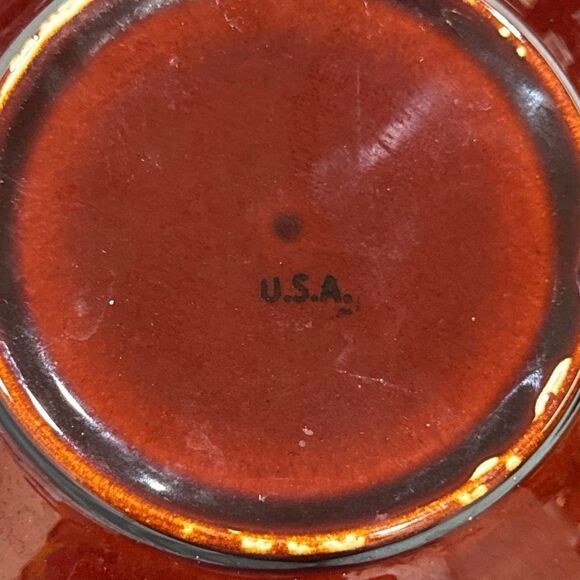 Retro brown drip Ceramic Bowl - Picture 5 of 6